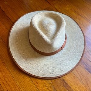 Brixton Jo Straw Rancher Hat in Natural size L